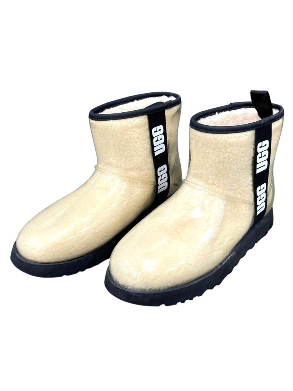 Ugg Women's Tasmia Clear Waterproof Rain Shearling Boots Size 6